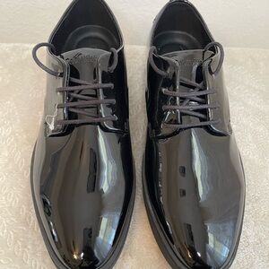 Calvin Klein Glossy Black Oxfords